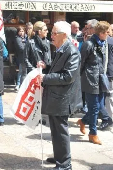 Una imagen de la manifestación este lunes, Primero de Mayo. /SN