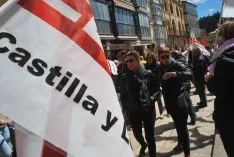 Una imagen de la manifestación este lunes, Primero de Mayo. /SN