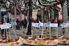 Una imagen de la manifestación este lunes, Primero de Mayo. /SN