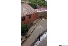 Imagen de Ágreda tras la granizada. /SN