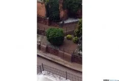 Imagen de Ágreda tras la granizada. /SN