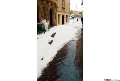 Imagen de Ágreda tras la granizada. /SN