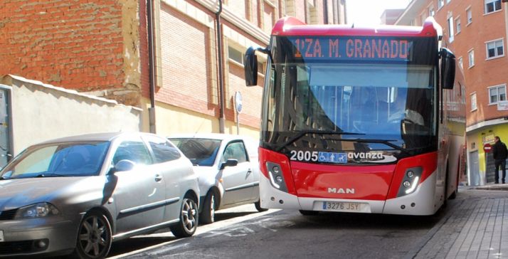 Un autobús urbano en El Calaverón./SN