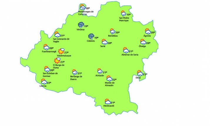 Previsión para este miércoles. /eltiempo.es