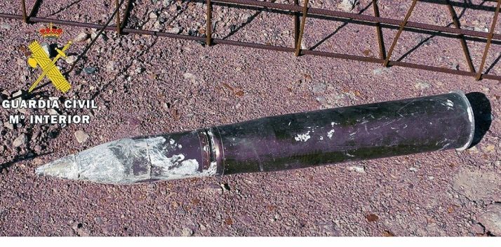 El proyectil retirado. /GC-EP