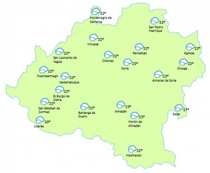 Previsión a las 15:00 h./ eltiempo.es