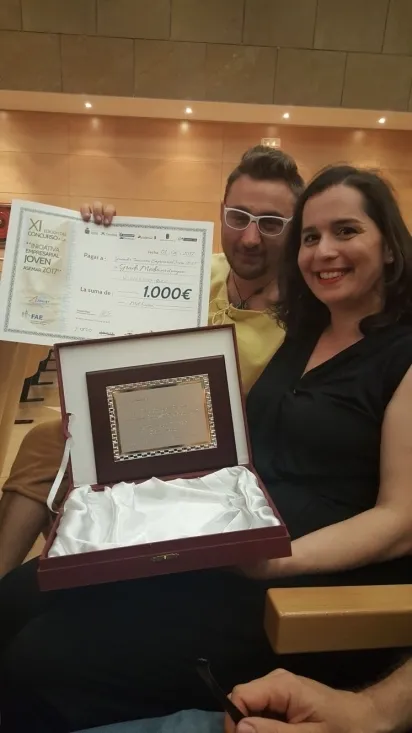 Juan Carlos y Miriam en Aranda. 