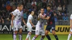 El Numancia ha aguantado la presión del Huesca sin encajar gol. /LaLiga.