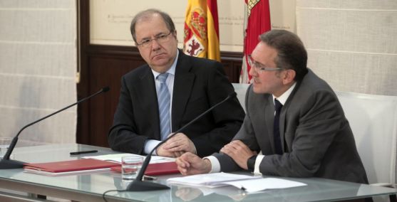 Juan Vicente Herrera y Jaume Giró este martes. /Jta.