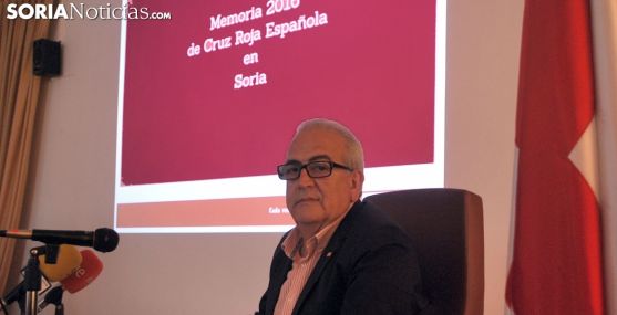 Modesto Fernández, presidente de Cruz Roja Soria este miércoles. /SN