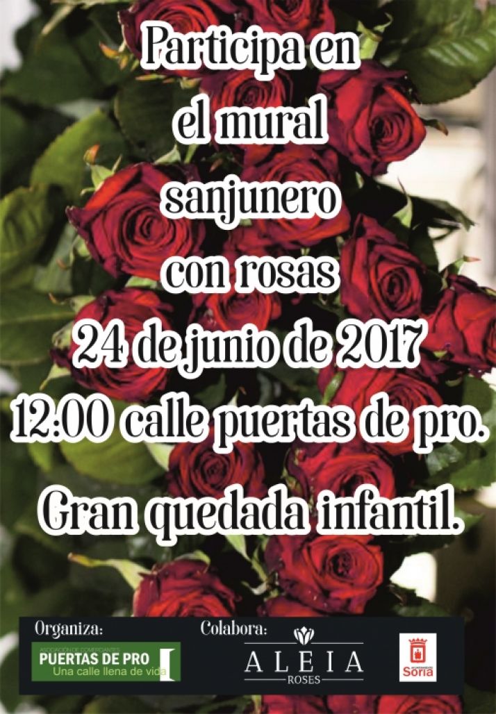 Los comerciantes de Puertas Pro realizan un mural sanjuanero