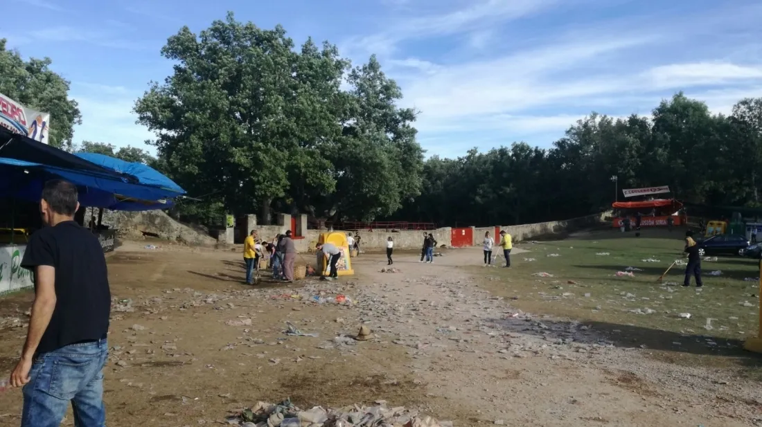Tareas de recogida en Valonsadero. SN