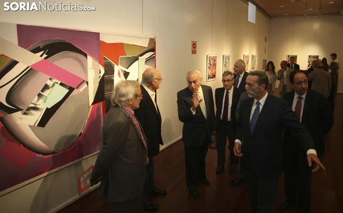 Imagen de la apertura de la muestra en La Audiencia. /SN