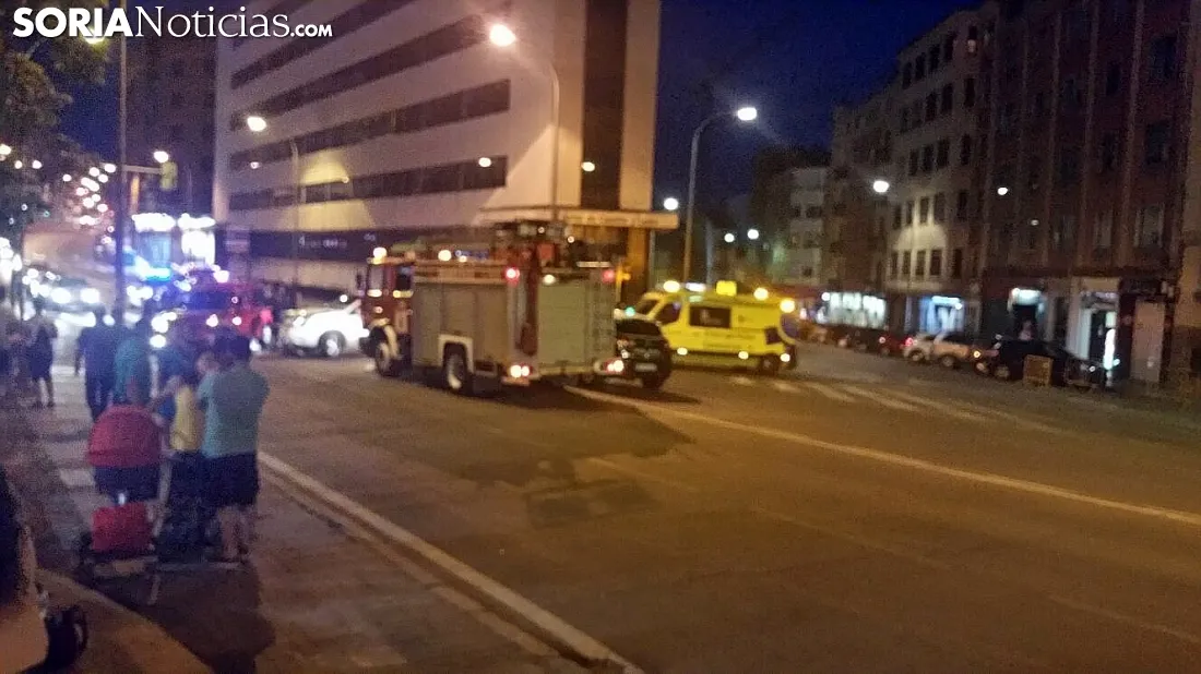 Lugar del accidente con el operativo de asistencia./SN