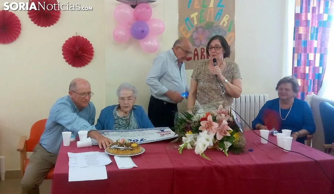 La centenaria en su cumpleaños./SN