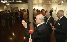 Imagen de la apertura de la muestra en La Audiencia. /SN