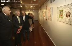 Imagen de la apertura de la muestra en La Audiencia. /SN