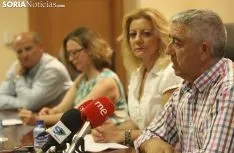 Rueda de prensa de los dimitentes./SN