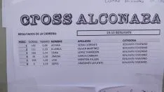 Clasificaciones del Cross de Alconaba.