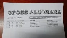 Clasificaciones del Cross de Alconaba.