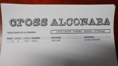 Clasificaciones del Cross de Alconaba.