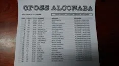 Clasificaciones del Cross de Alconaba.