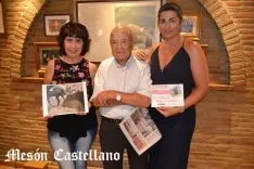 Marisa y Eugenio Sanz, junto a Susana Jiménez. /SN