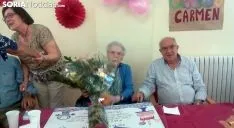 La centenaria en su cumpleaños./SN