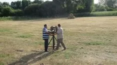 Exhibición de tiro con armamento romano. /A.G.