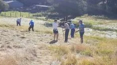 Los vecinos han recordado antiguas tareas tradicionales del monte. / S.N.