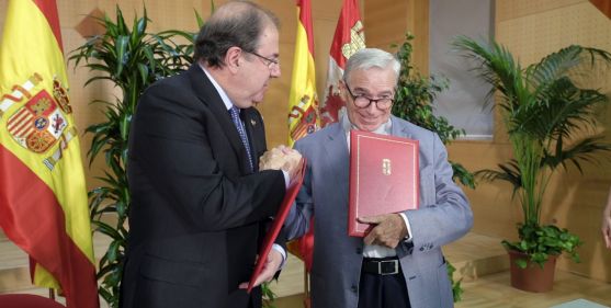 Francisco Luzón (dcha.) con Juan Vicente Herrera este martes./Jta.