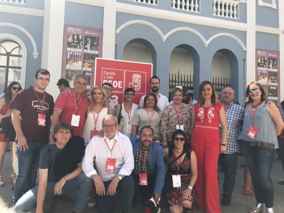 Representantes socialistas sorianos en el congreso autonómico del PSOE.