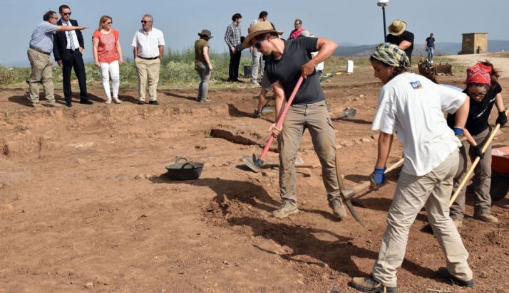 Imagen de las labores arqueológicas en el yacimiento Jtaeste martes./Jta.