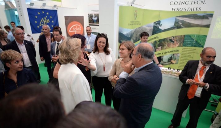 Tejerina (1ª dcha.), en la presentación del LIFE. /FC