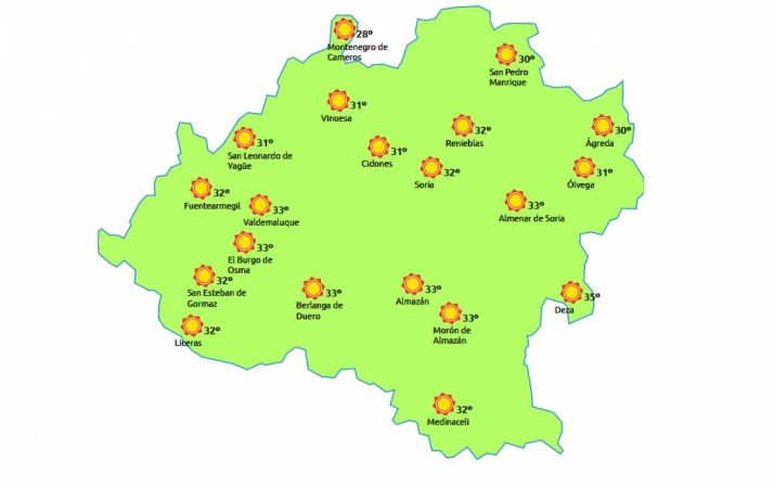 Previsión a las 16:00 h./eltiempo.es