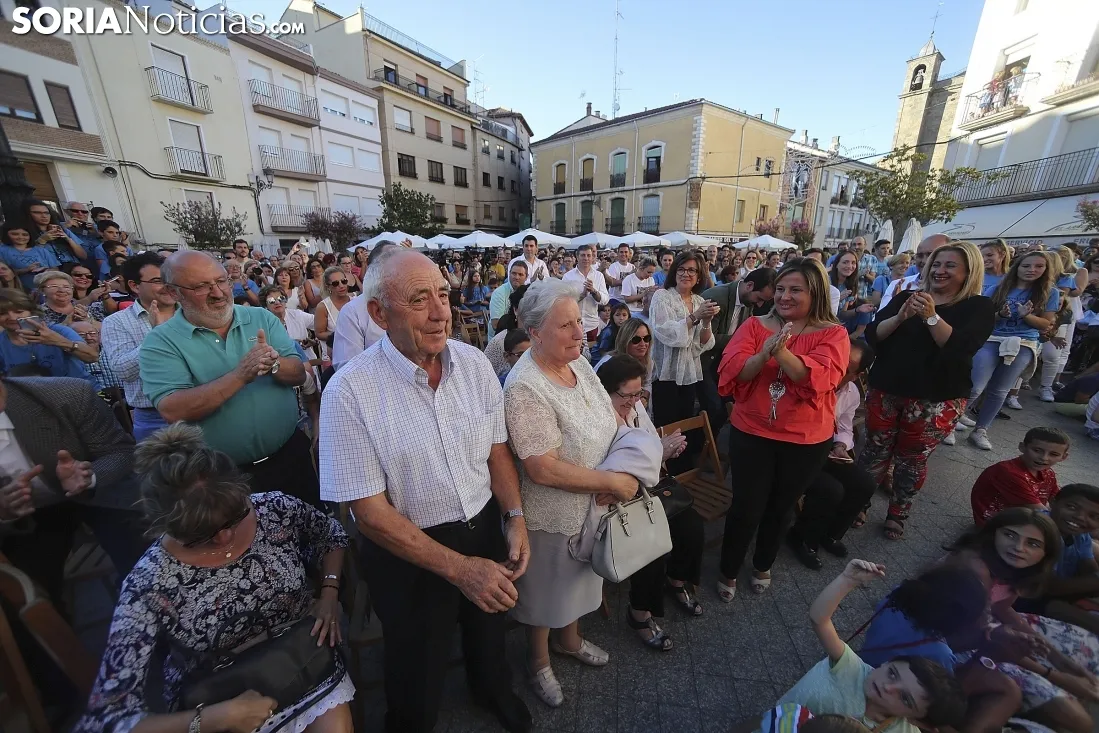 Emotivos instantes este domingo en Ágreda./SN