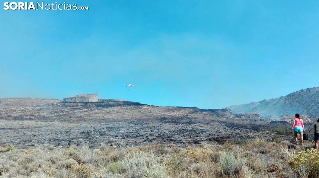Imagen del incendio de este jueves./SN