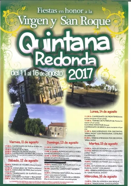 Cartel y programa de fiestas.