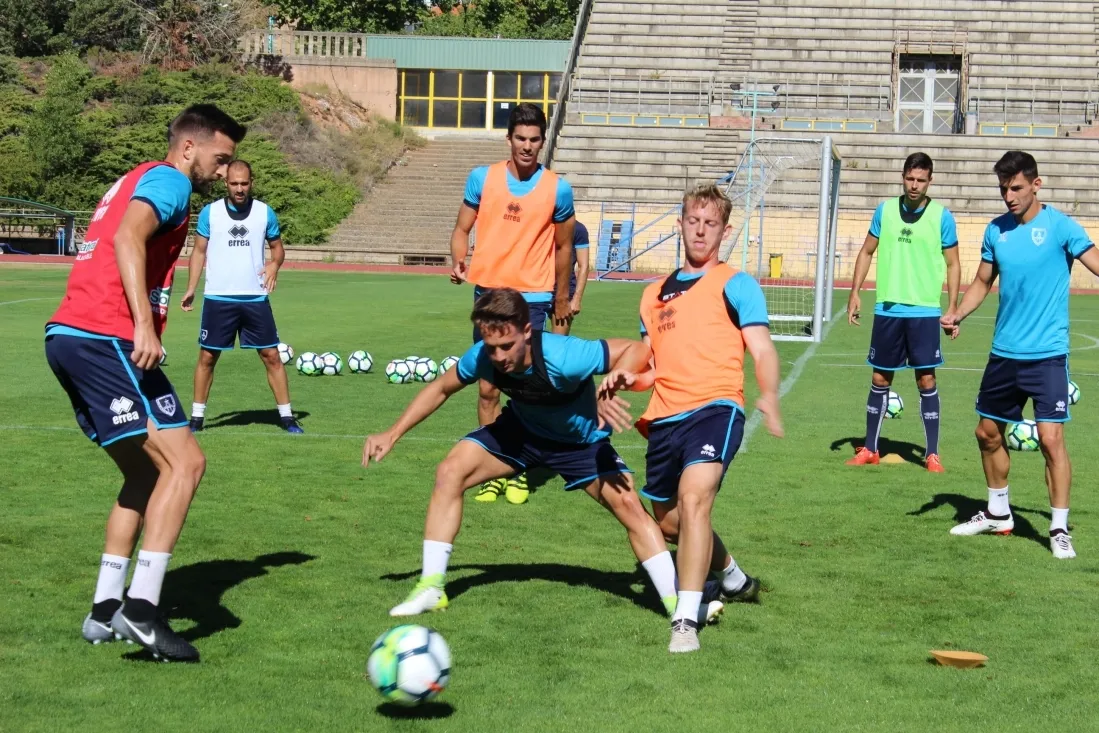 Entrenamiento de pretemporada del CD Numancia.