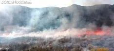 Imagen del incendio de este jueves./SN