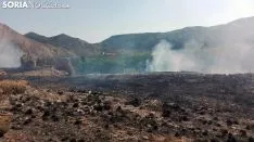 Imagen del incendio de este jueves./SN