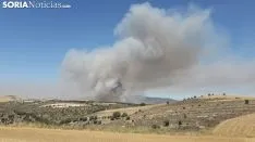 Imagen del incendio de este jueves./SN