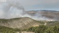 Imagen del incendio de este jueves./SN