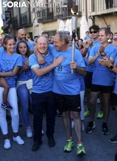 Emotivos instantes este domingo en Ágreda./SN