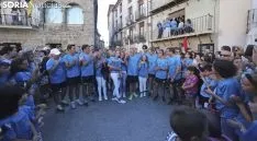 Emotivos instantes este domingo en Ágreda./SN
