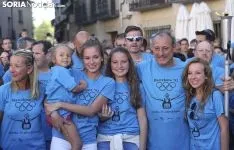 Emotivos instantes este domingo en Ágreda./SN