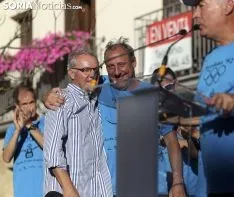 Emotivos instantes este domingo en Ágreda./SN