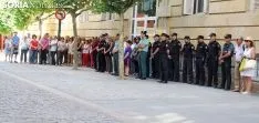 Concentración en la sede de la Subdelegación del Gobierno este viernes./SN