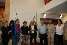 Un momento de la inauguración de la muestra./Dip.