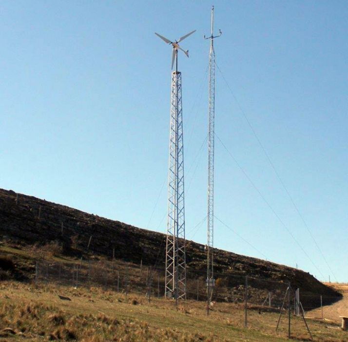 Uno de los aerogeneradores.